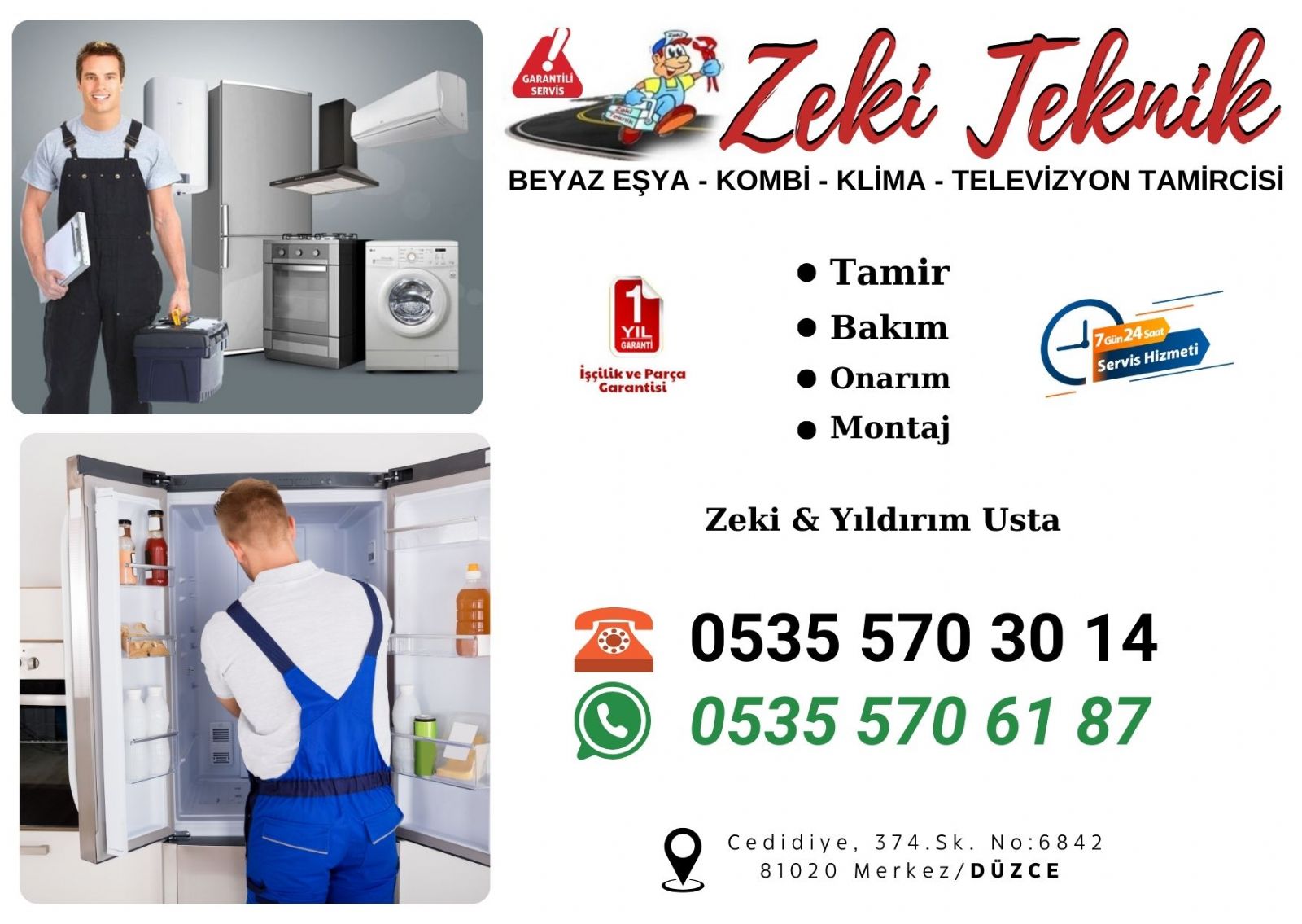 Düzce Arçelik Beyaz Eşya Servisi